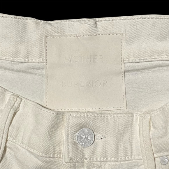 Mother Tunnel Vision Cuff Fray Shorts Totally Innocent High Waisted Size 28 - Picture 5 of 8